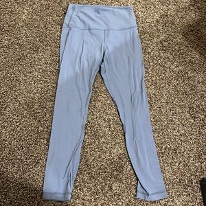 Light Blue Lululemon Align Leggings 25”